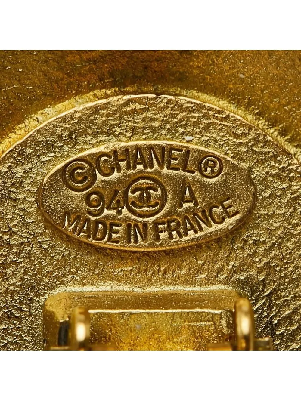Chanel Cc Logo Round Clip-On Earrings #247024C65B
